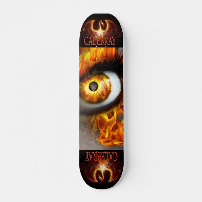 SKATEBOARD OJO DEL FUEGO DE CALEBRAY (Anverso )