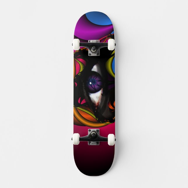 Skateboard Ojo morado (Anverso)