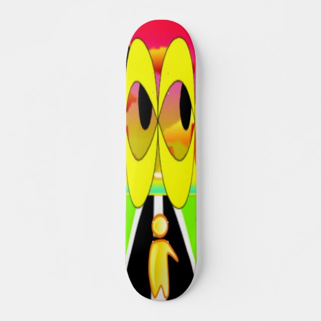 Skateboard Ojos espaciales (Anverso )