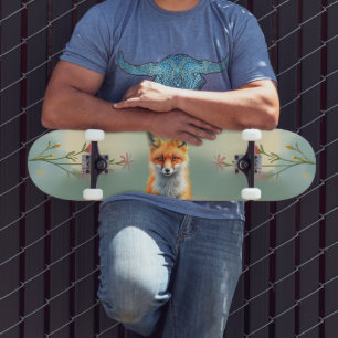 Skateboard Ojos llamativos de un astuto zorro rojo