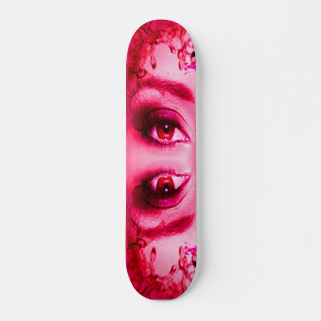 Skateboard Ojos rojos (Anverso )