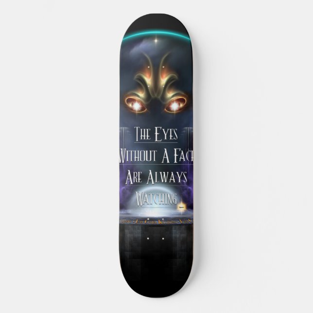 Skateboard Ojos sin cubierta de patinaje facial (Anverso)