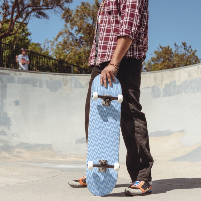Skateboard Ola Azul Japonesa Kawaii (Exterior 2)