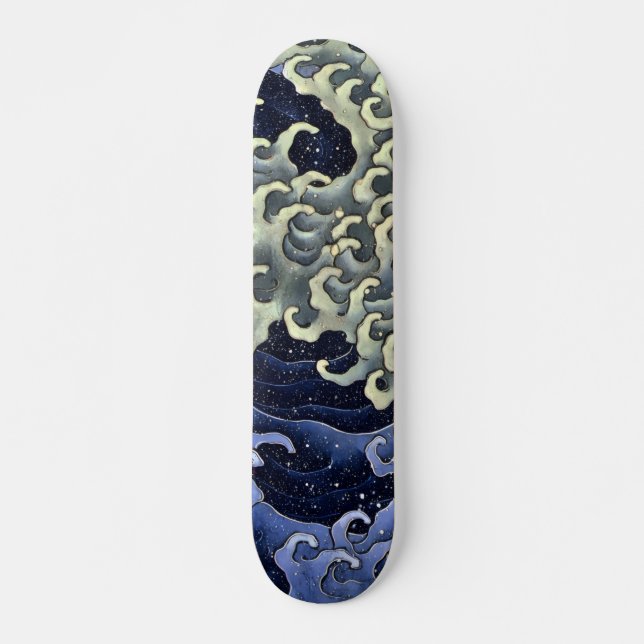Skateboard Ola de Hokusai 2 (Anverso )