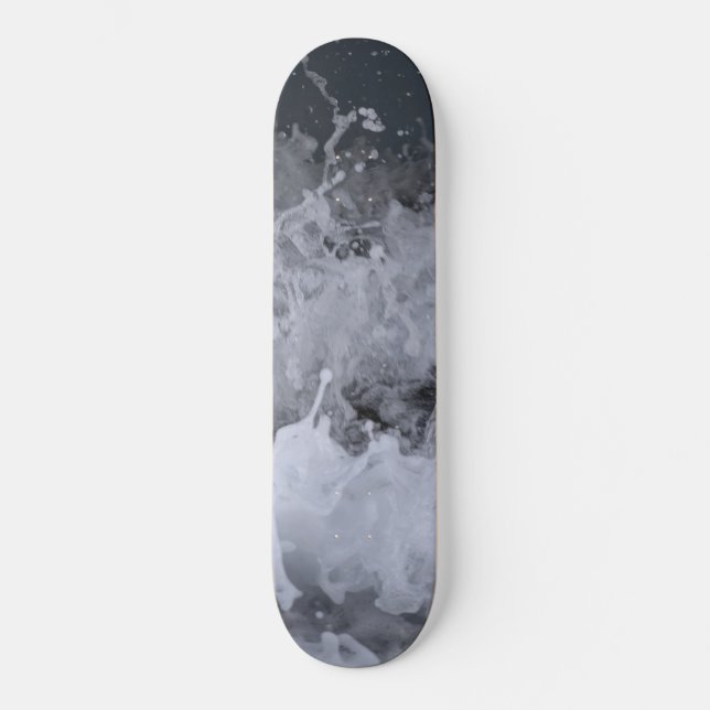 Skateboard Ola de Océano Salpicadura Primer Plano 2 (Anverso)