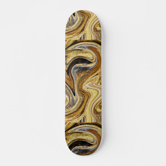 Skateboard Ola de oro (Anverso )
