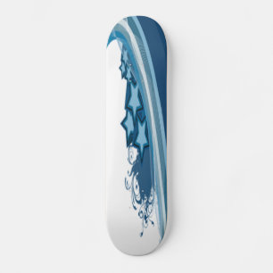 Skateboard Ola de patinaje sobre estrellas