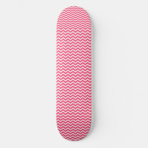 Skateboard Ola de Patrón Rosa