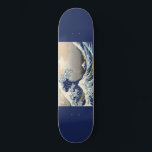 Skateboard Ola de pintura artística japonesa,<br><div class="desc">Ola de pintura artística japonesa,  patineta.</div>