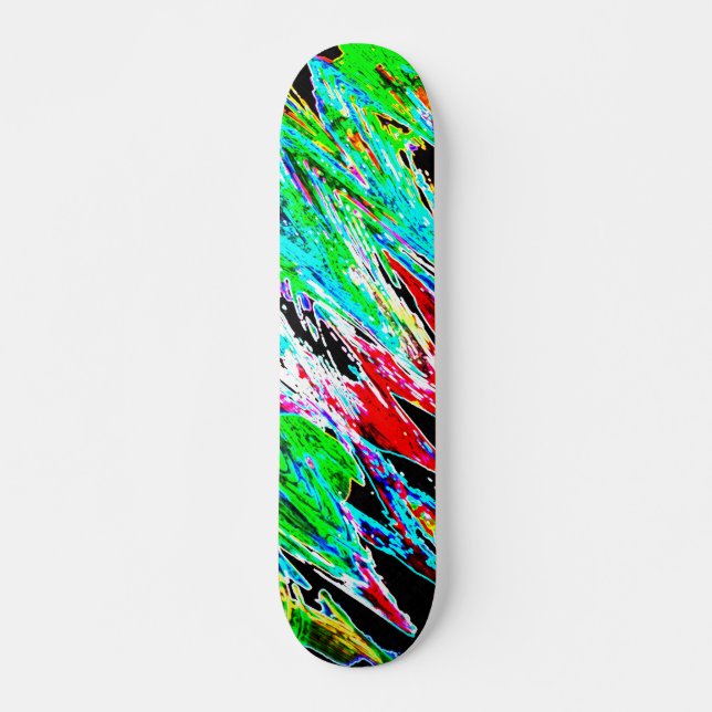 Skateboard Olas de colores (Anverso )