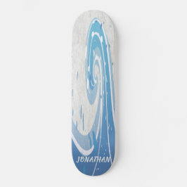 SKATEBOARD OLAS DE SUPERFICIE AZUL