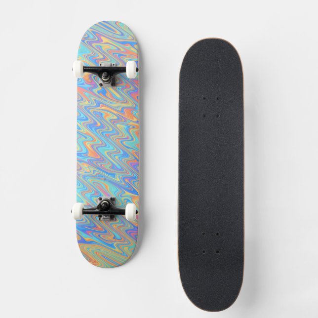 Skateboard Olas Funky  (Anverso)