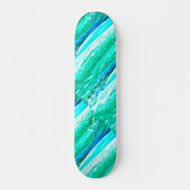 Skateboard olas Maui azul/verde Thunder_Cove (Anverso )