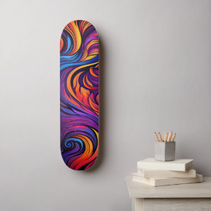 SKATEBOARD OLAS NEONAS