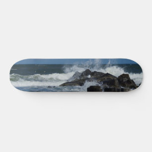Skateboard Olas Que Caen En La Rara