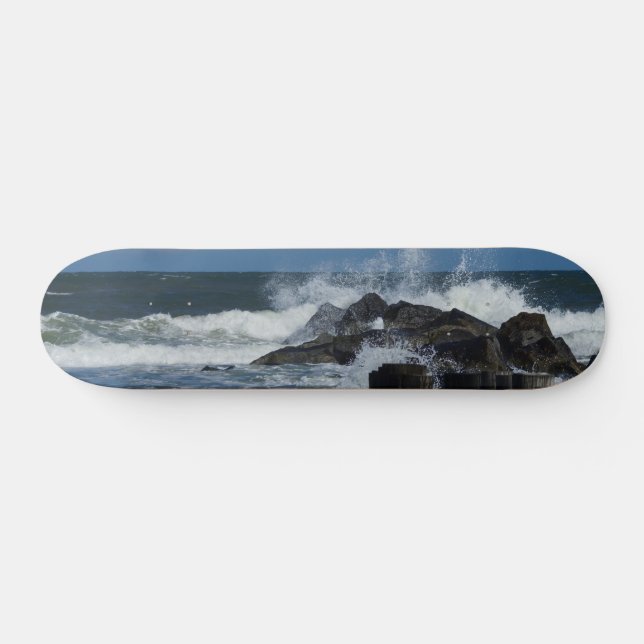 Skateboard Olas Que Caen En La Rara (Horz)