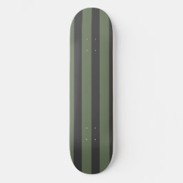 Skateboard Olive Green Tick Striped Modern