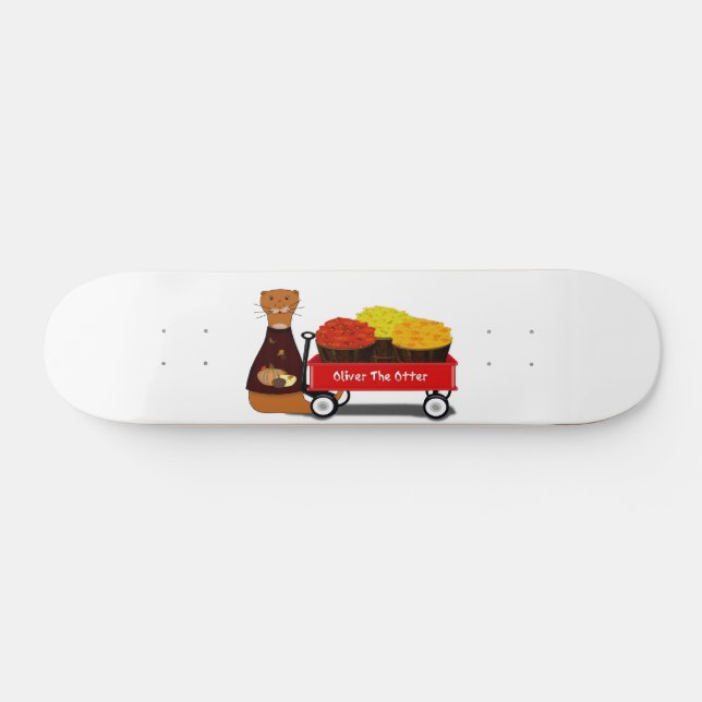 Skateboard Oliver La Nutria Se Prepara Para El Otoño   (Horz)