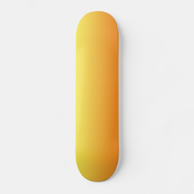 Skateboard Ombre amarillo y anaranjado (Anverso)