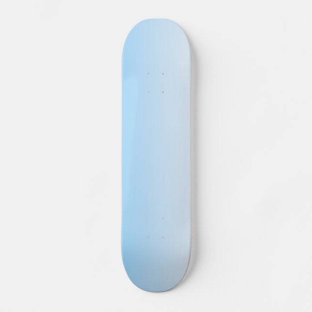 Skateboard Ombre blanco azul cielo (Anverso)