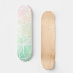 Skateboard Ombre de Bajo Poli