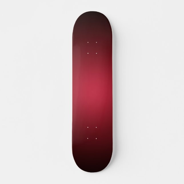 Skateboard Ombre de degradado de marrón rojo luminiscente (Anverso )