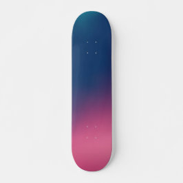 Skateboard Ombre rosa azul