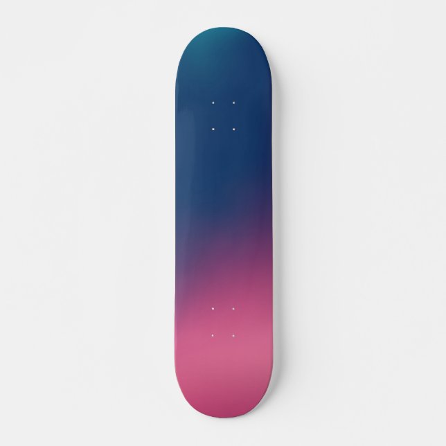 Skateboard Ombre rosa azul (Anverso )