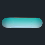Skateboard Ombre verde azulado<br><div class="desc">Cubierta verde azulada del tablero del patín de Ombre</div>