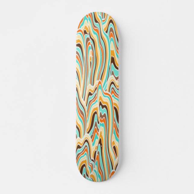 Skateboard Onda abstracta (Anverso )