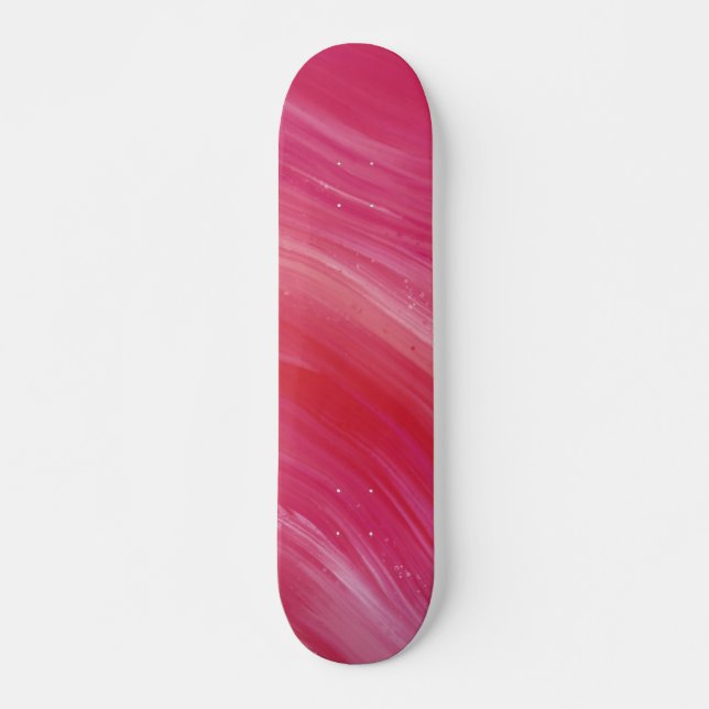 Skateboard Onda líquida Púrpura Pink Pastel (Anverso )