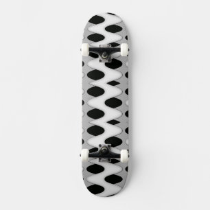 Skateboard Onda negra y blanca