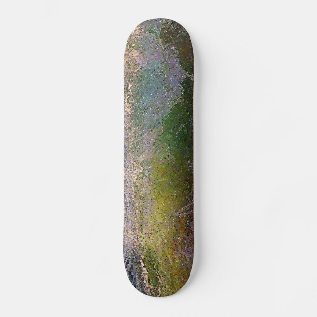 Skateboard Onda oceánica abstracta (Anverso)
