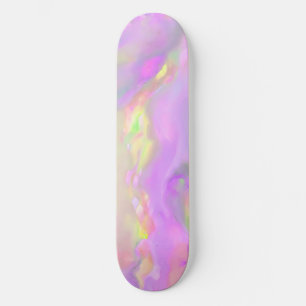 Skateboard Ondas abstractas coloridas y bonitas de moda