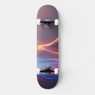 Skateboard Ondas abstractas de gradiente radiante