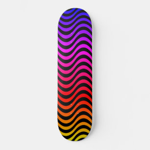 Skateboard Ondas arco iris