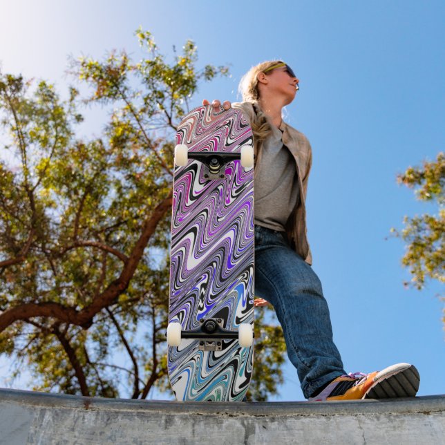Skateboard Ondas arco iris (Exterior 1)