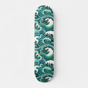 Skateboard Ondas de estilo japonés