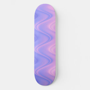 Skateboard Ondulado Rosa Púrpura Abstracto