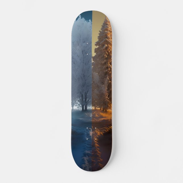 Skateboard One day in winter (Anverso)