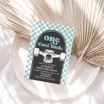 Skateboard One Guay Dude Primer Día Invitación