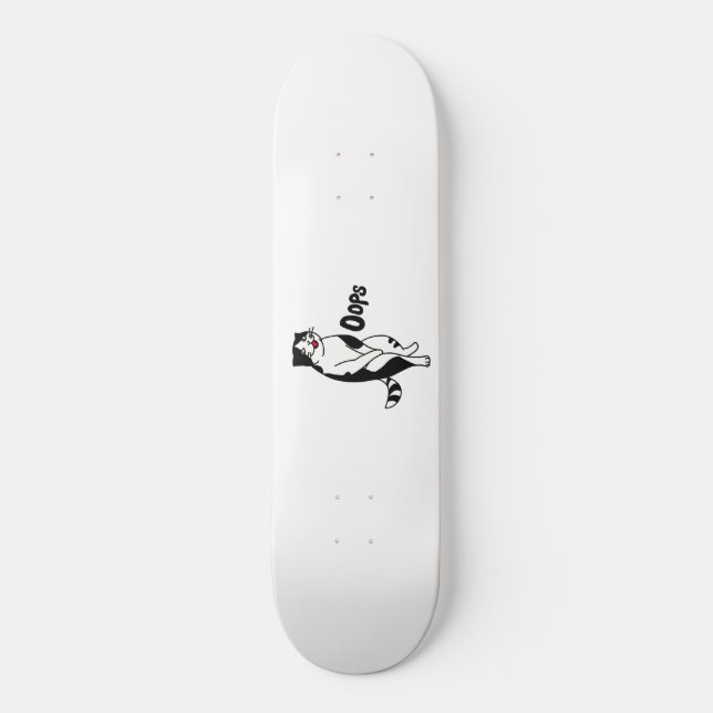Skateboard Oops cat (Anverso)