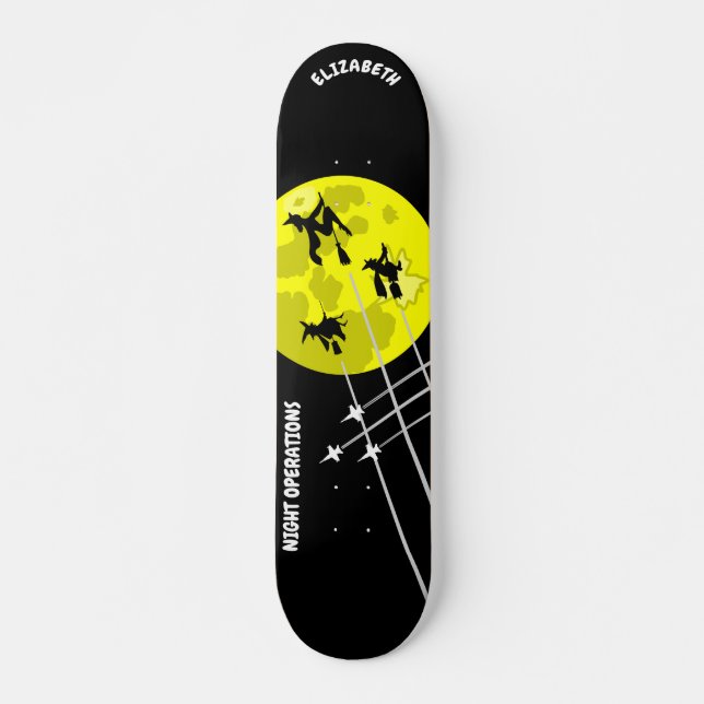 Skateboard Operaciones nocturnas Personalizable divertido (Anverso )
