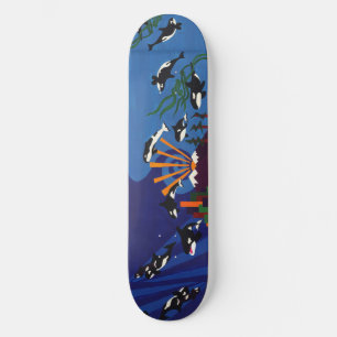 Skateboard Orcas Ascending