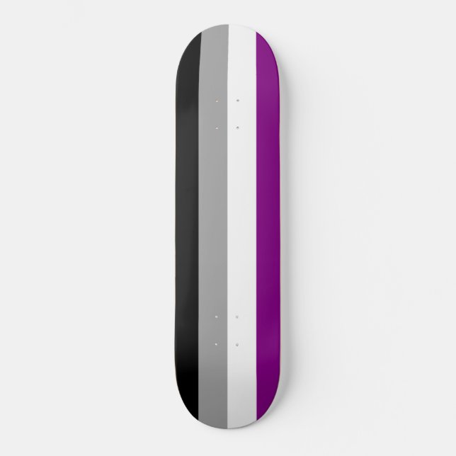 Skateboard Orgullo asexual (Anverso)