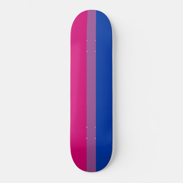 Skateboard Orgullo bisexual (Bandera Bi) (Anverso)