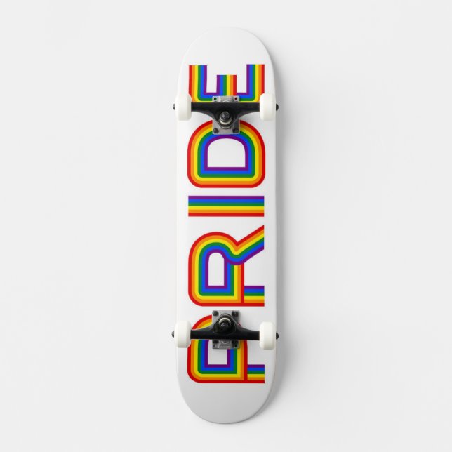 Skateboard Orgullo| Cartas arcoiris (Anverso)