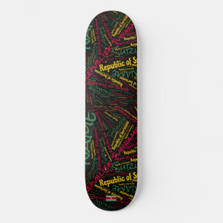 Skateboard Orgullo Nacional de Surinam Nube de palabras