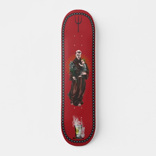 Skateboard Orisha Eshu Saint Anthony of Padua (Anverso )
