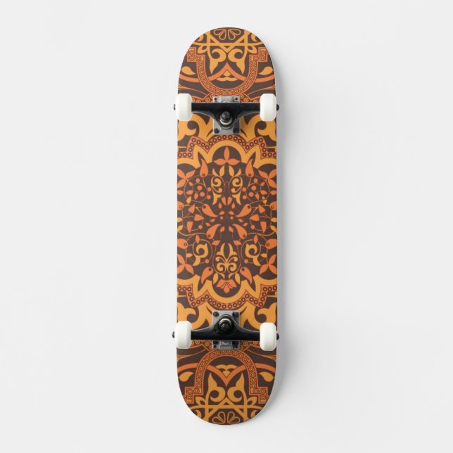 Skateboard Ornamento árabe elegante (Anverso)
